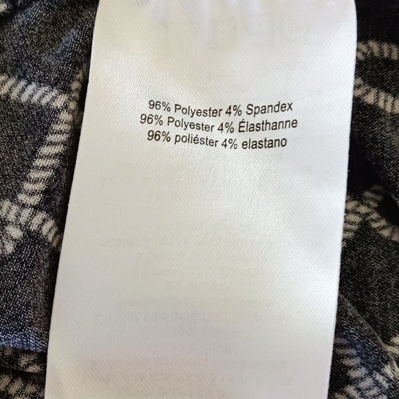 MOTHERHOOD MATERNITY Black Geometric Mini Wrap Dress Size S - Picture 5 of 7